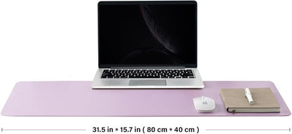 Cork Purple Desk Mat - Dual-Sided Desk Pad for Office and Home - Desk Organization and Accessories - Ideal for Large Mouse Pad and Desk Mats on Top of Desks(31.5"x 15.7")