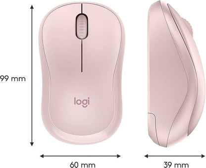 Logitech M220 Silent Wireless Mouse, 2.4 GHz with USB Receiver, 1000 DPI Optical Tracking, 18-Month Battery, Ambidextrous, Compatible with PC, Mac, Laptop - Rose (Renewed)