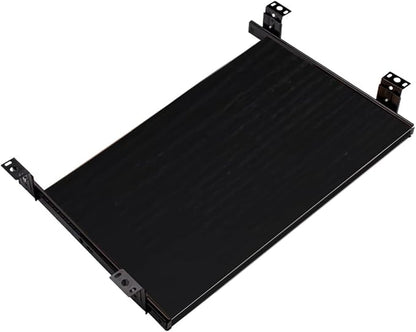 Under Desk Keyboard Tray Slide Out Height Adjustable 21/24/27x 10 Inch Pull Out Platform Computer Drawer Suitable for Office(A,60x27cm)