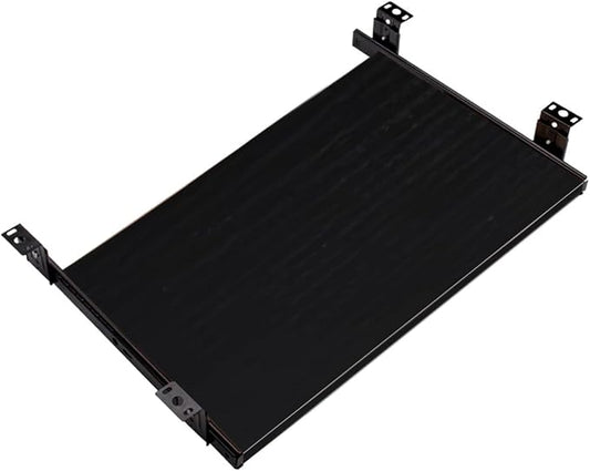 Under Desk Keyboard Tray Slide Out Height Adjustable 21/24/27x 10 Inch Pull Out Platform Computer Drawer Suitable for Office(A,54x27cm)