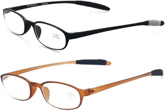 Lightweight Reading Glasses,Flexible(Memory Plastic) Readers, Men and Women