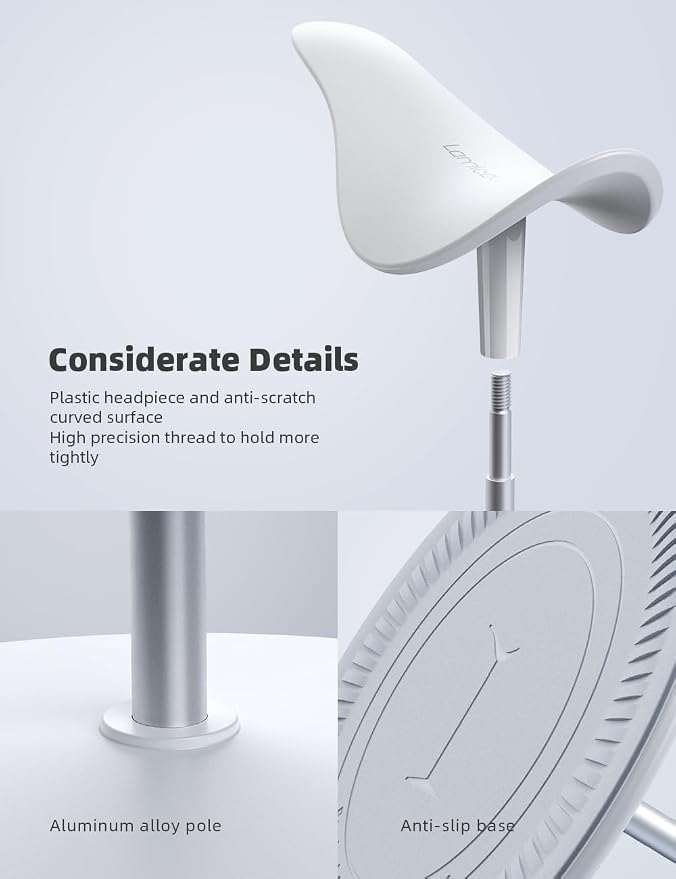 Lamicall Headphone Stand, Desktop Headset Holder - Desk Earphone Stand, for All Headsets Such as Airpods Max, HyperX Gaming Headphones, Beats/Sennheiser Music Headphones