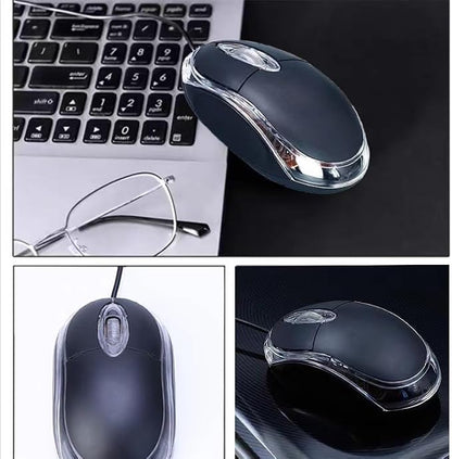 Guiheng Wired Mini Optical Mouse Computer Mouse Ergonomic Mouse with USB Mouse for Laptop PC Desktop mice Compatible with Windows Linux Mac fit for Office Business Home,Kids
