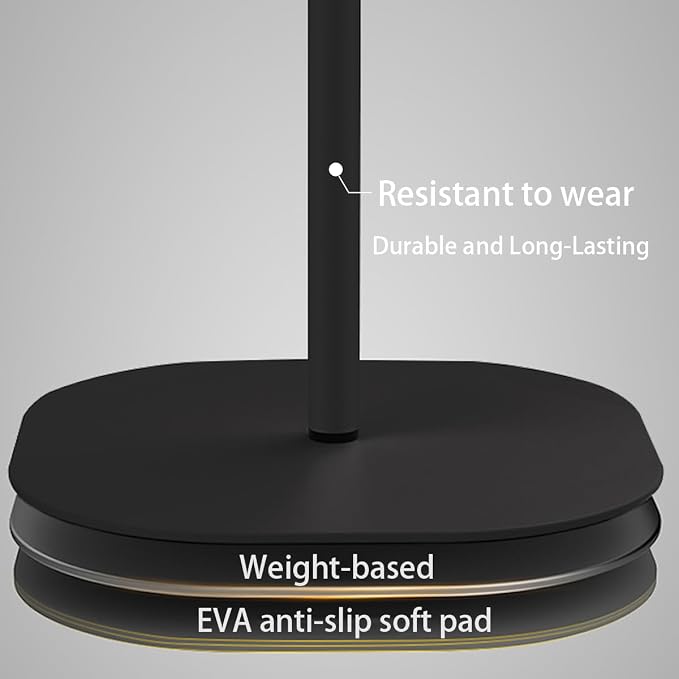 Small Laptop Standing Desk, Adjustable Height Pedestal End Table with Wooden Top, Portable Tall Side Table Workstation, Sit-Stand Desks for Bedside,Sofa,Couch, Living Room, Bedroom, Home Office, Brown