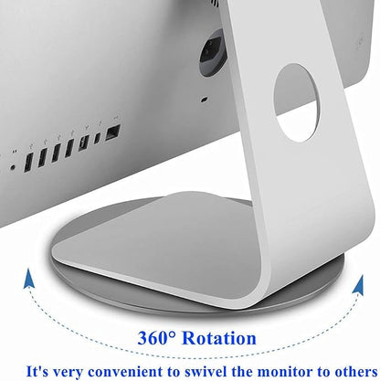 Aluminum 360° Rotation Monitor Swivel Base Computer Screen Monitor Turntable Stand Flat Panel TV Rotating Mat for iMac Laptop Potted Plants Arts Crafts Products Display Stand