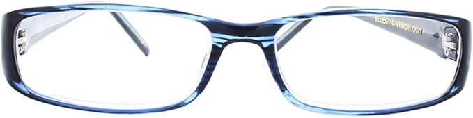 SAV Eyewear (Select-A-Vision) Victoria Klein Fashion Rectangular Reading Glasses 7021 Blue, 2.00