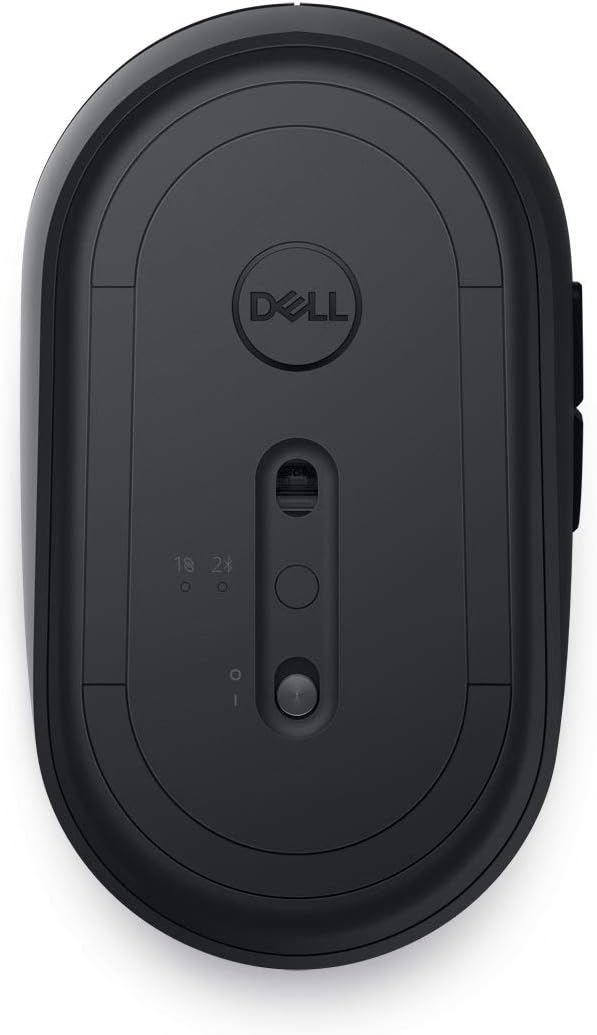 Dell MS5120W Mobile Pro Wireless Mouse – Wireless 2.4GHz, Bluetooth 5.0, Microsoft Swift Pair/Dell Pair (Windows 10 & 11 only), Optical LED Sensor - Black