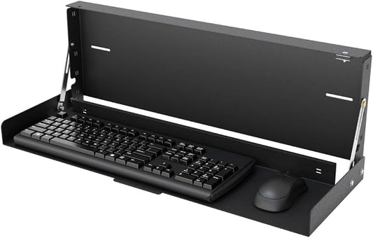 RackSolutions Folding Wall Mount for Full Size Keyboard – Space Saving Design to Maximize Workspace Efficiency