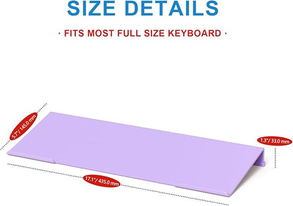 WINFFOR Comfortable Computer Keyboard Stand - Ergonomic Keyboard Riser Acrylic Tilted Keyboard Holder for Easy Typing&Working at Home Office - Fits All Keyboard Sizes - 17'' Wide (Purple)