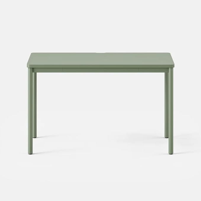 Branch Daily Desk - Functional at Home Office Desk with Effortless Assembly, Timeless Design, Rounded Corners, and Built-in Cable Notch - 36” W x 28.5” H x 24” D - Sage Work Table