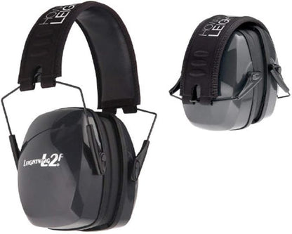 Howard Leight by Honeywell Leightning L2F Folding Slim Shooting Earmuff (R-01525) Black/Gray Large