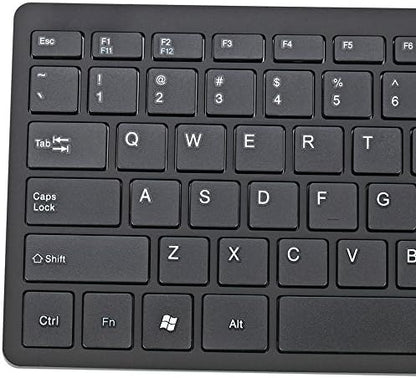 iKKEGOL USB Mini Slim Wired 78 Key Small Super Thin Compact Keyboard for Desktop Laptop PC Win 7 Mac (Black)