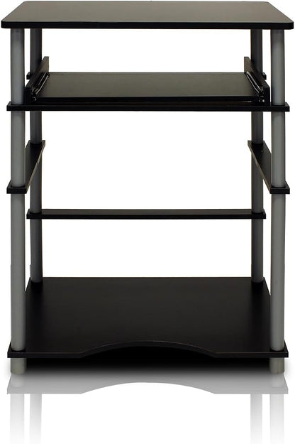 Furinno Home Laptop Notebook Computer Desk, Black/Grey