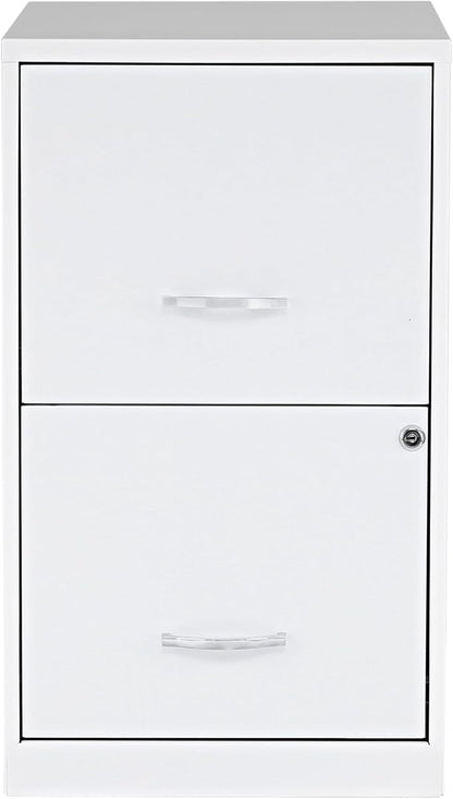 NuSparc 2 Drawer Locking Filing Cabinet | Pre-Assembled Steel Construction | Space-Saving Design is Perfect for Home and Small Office | Letter-Size | Assembled in North America