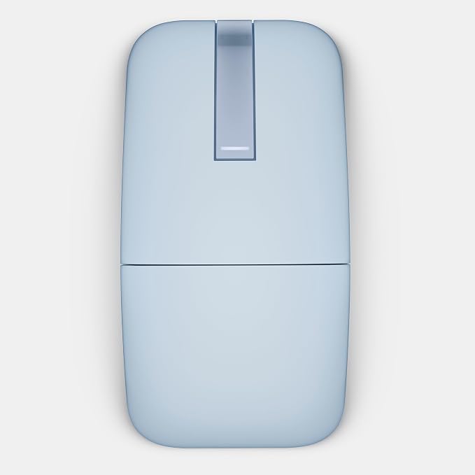 Dell MS700 Bluetooth Travel Mouse - Bluetooth 5.0/Dell Pair/Microsoft Swift Pair Connectivity, Adjust DPI up to 4000, Optical LED Sensor, Touch Scroll with latest Touch Controller - Misty Blue