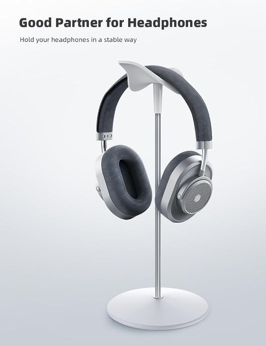 Lamicall Headphone Stand, Desktop Headset Holder - Desk Earphone Stand, for All Headsets Such as Airpods Max, HyperX Gaming Headphones, Beats/Sennheiser Music Headphones