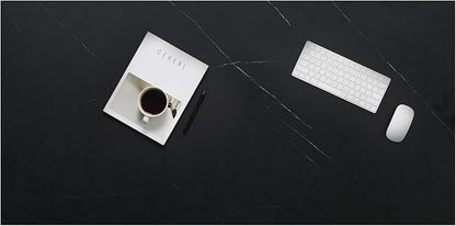 Kaboon 42x20 inches Tabletop, Solid One-Piece Desktop for Sit Stand Desk, Double Desks, L Desk DIY,Wood Countertop Home or Commercial Use,1 inch Thick, Could Atlas/Black Marble, 20" D x 42" W