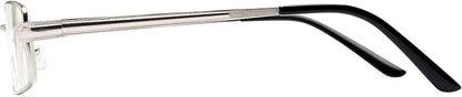 Readers Readers.com Reading Glasses: The Dash Blue Light, Metal rectangle Style for Men and Women