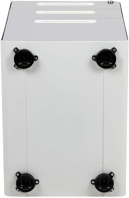 Flash Furniture Wren Ergonomic 3-Drawer Mobile Locking Filing Cabinet with Anti-Tilt Mechanism and Hanging Drawer for Legal & Letter Files, White
