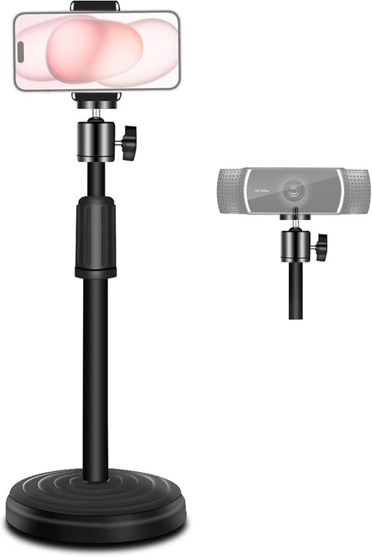 Webcam Stand, 18 Inch Web Cam Stand for Desk, Adjustable Webcam Mount Camera Stand for Logitech Webcam C922 C930e C920S C920 C615 C960 C920x BRIO 4K NexiGo N60, Phones, Cameras