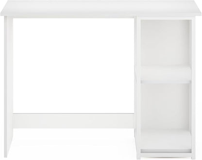 Furinno Camnus Modern Living Computer Desk 40 Inch, Solid White/White