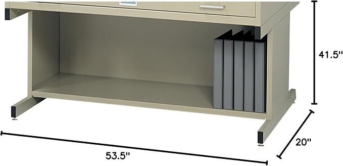 Safco Products Flat File High Base for 5-Drawer 4998TSR Flat File, Sold Separately, Tropic Sand