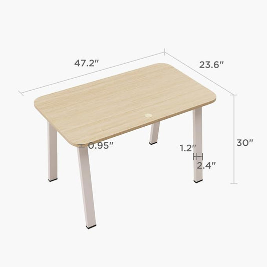 Modular Computer Office Desk, Modern Style Small Study Writing Workstation Table for Home & Business, Standard (47" x 24")
