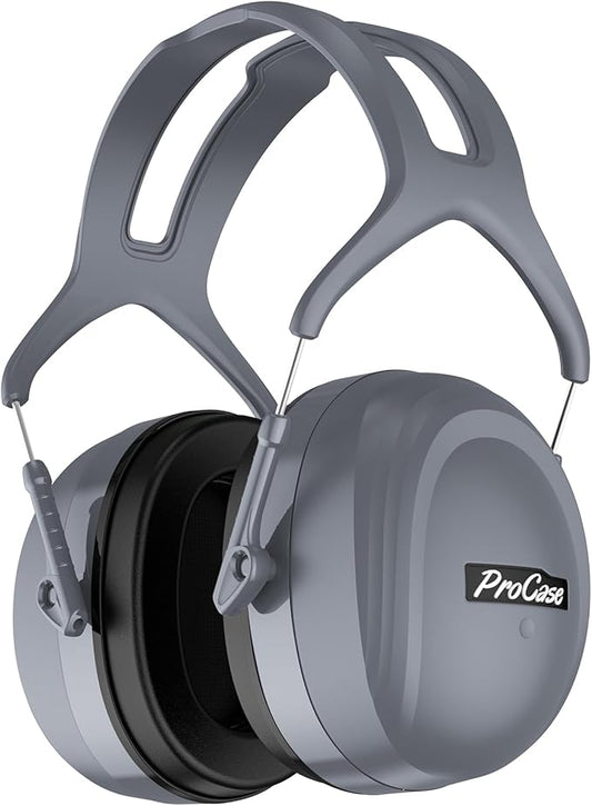 ProCase Extra Large SNR 37dB Noise Cancelling Headphones NRR 30dB Ear Muffs | Hearing Protection for Adults Noise Reduction, Wide Size Adjustment and Comfortable
