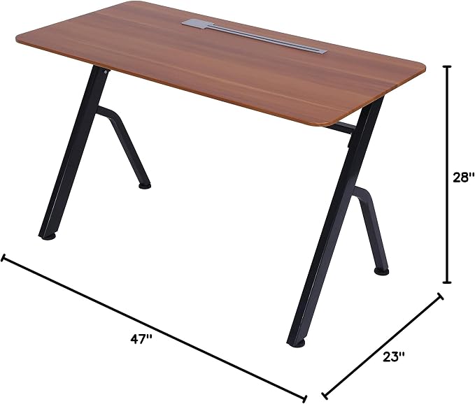 ApexDesk 47" Computer Desk, Modern Simple Style Desk for Home Office, Study Student Writing Desk - Apple