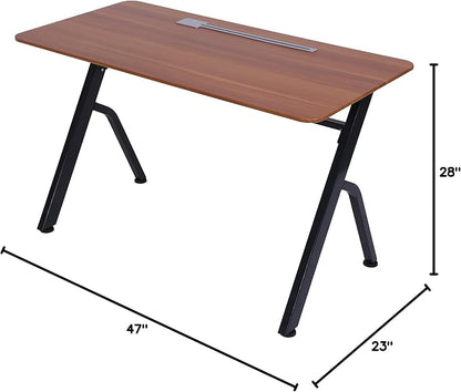ApexDesk 47" Computer Desk, Modern Simple Style Desk for Home Office, Study Student Writing Desk - Apple