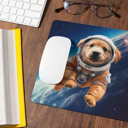 Mouse Pad Astronaut Dog in Space Mouse Pad Puppy floating in Space for Home Office Work Desk Computer Desktop Laptop for Dog Lovers (Golden Retriever)