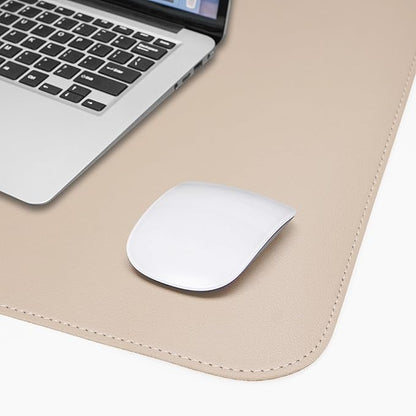 AFIING Cork Desk Mat 55" x 17", Dual-Sided Natural Cork & PU Leather Desk Pad, Non-Slip Waterproof Large Mouse Pad for Office, Home & Gaming (Beige)