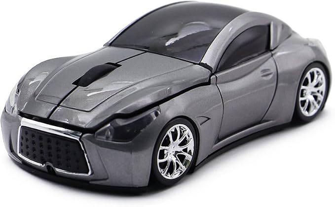 Ai5G Race Car Mouse Wireless Sports Car Shaped Mice 2.4Ghz with Led Headlight for PC Laptop