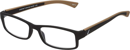 SPORTEX SAV Men's Ar4160 Reading Glasses - Flexible, Durable, Ultra-Lightweight, High-Performance Readers For Men