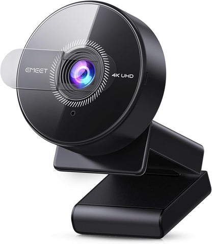 EMEET C950 4K Webcam for PC - PDAF Autofocus, USB Webcam with Microphone & Physical Privacy Cover, 1080P@60FPS, USB 2.0 Plug&Play, No Tripod Hole, Web Cam w/ 70°View for Meeting/Online Classes/Zoom