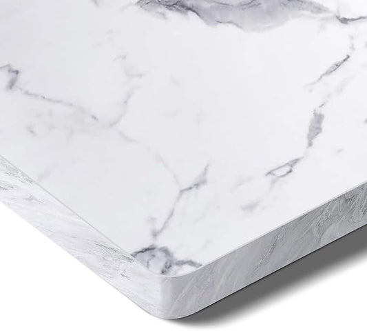 SANODESK Whole-Piece Particle Board Table Top for Standing Desk and Home Office Desk DIY, 48x24x1 Inch Marble Grey Desk Top