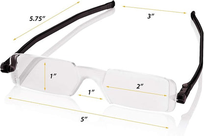 Nannini Compact One Optics 1.0 Temples Reading Glass (Crystal)
