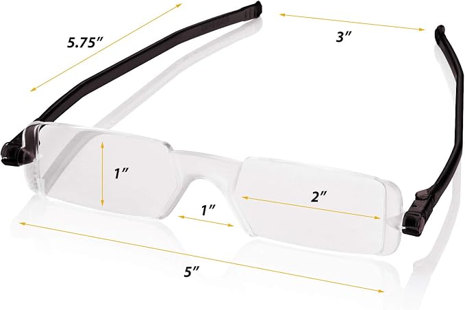 Nannini Compact One Optics 1.0 Temples Reading Glass (Crystal)