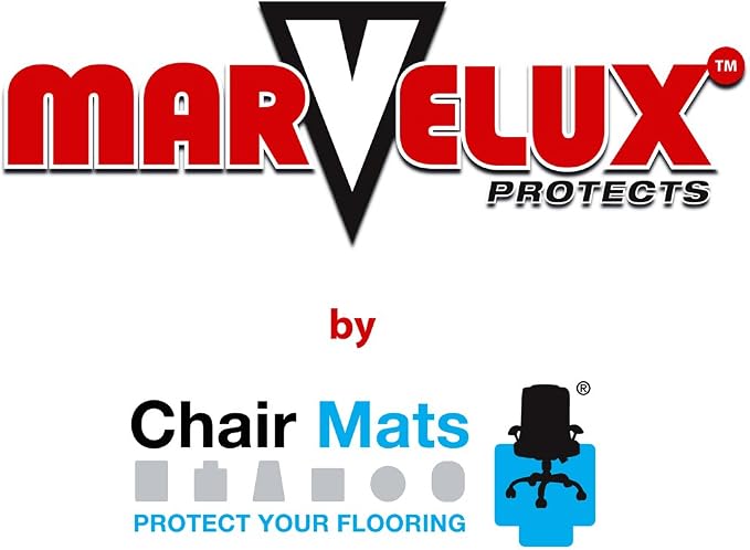Marvelux Office Chair Mat for Hardwood Floors 36" x 48" Clear PVC Hard Floor Protector Mat for Under Desks, Rectangular Vinyl Floor Mat for Computer Desks and Gaming Chairs, Shipped Flat