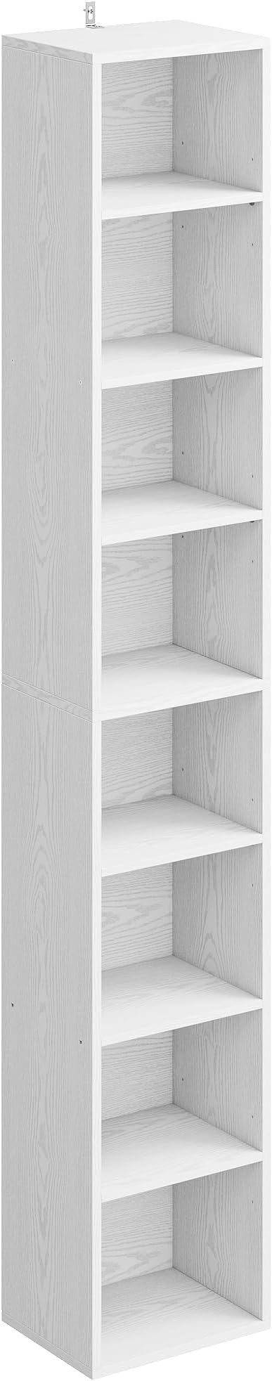 IRONCK 8 Tiers Bookshelf, Floor Standing Display Storage Shelves 71 in Tall Bookcase, Easy to Match for Living Room, Office, Study, Bedroom