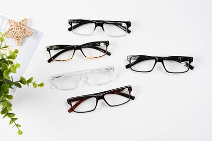 Eyekepper Vintage Reading Glasses for Men - 5 Pack Classic Readers with Spring Hinges +3.75