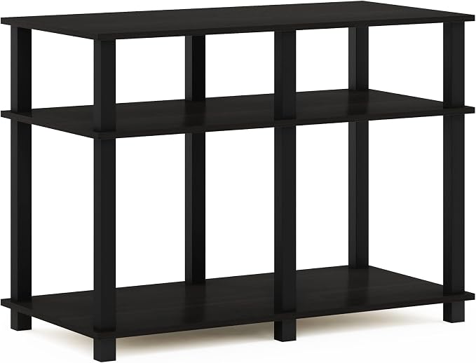 Furinno Romain Turn-N-Tube Stand for TV up to 40 Inch, 40-Inch, Espresso/Black