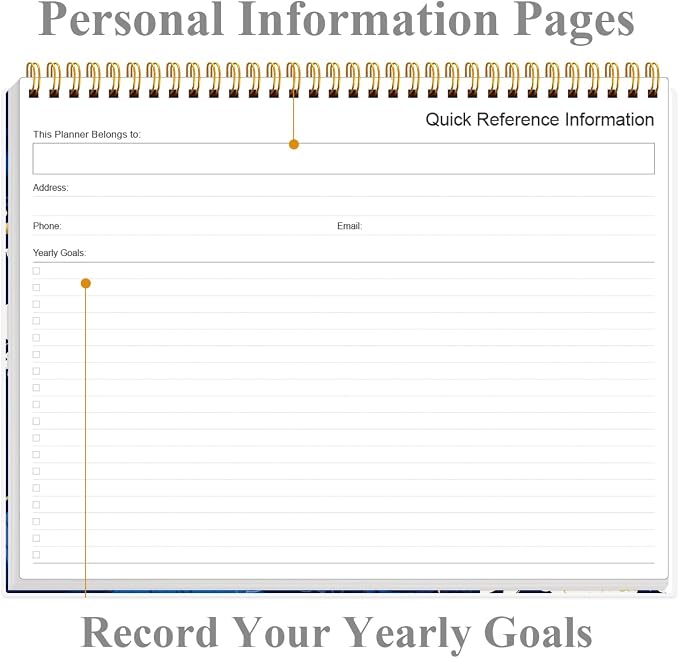 Weekly Productivity Planner - 8.5" x 11" Dashboard Desk Notepad Has 6 Focus Areas to List Tasks for Goals, Projects, Clients, Academic or Meal-Organize Your Daily Work Efficiently, 54 Weeks, Blue Leaf