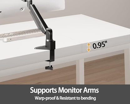 78.7 Inch Large Computer Desk, Modern Table with Thick Tabletop, Spacious Gaming Desk for 2 People, Study Writing Workstation for Home Office, Work from Home, White