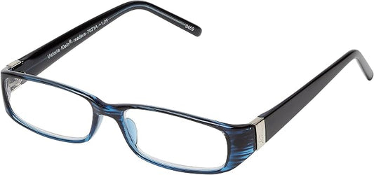 SAV Eyewear (Select-A-Vision) Victoria Klein Fashion Rectangular Reading Glasses 7021 Blue, 1.50