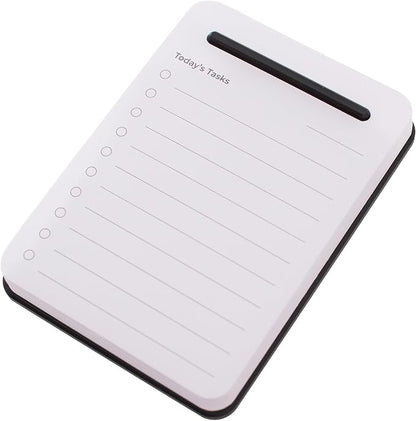 Unstoppable Tasks – 31 Blank Daily To-Do Cards with Aluminum Desk Card Holder, Minimalist Office Productivity To-Do Cards, Modern Desk Gift for Teams, Managers & Students (Black)
