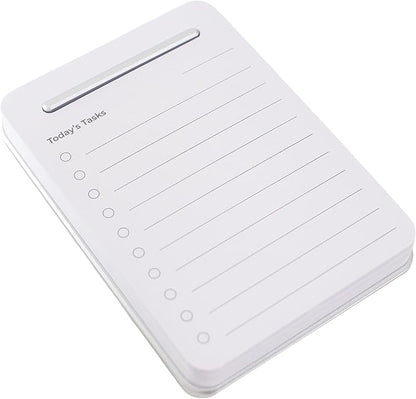 Unstoppable Tasks – 31 Blank Daily To-Do Cards with Aluminum Desk Card Holder, Minimalist Office Productivity To-Do Cards, Modern Desk Gift for Teams, Managers & Students (Silver)