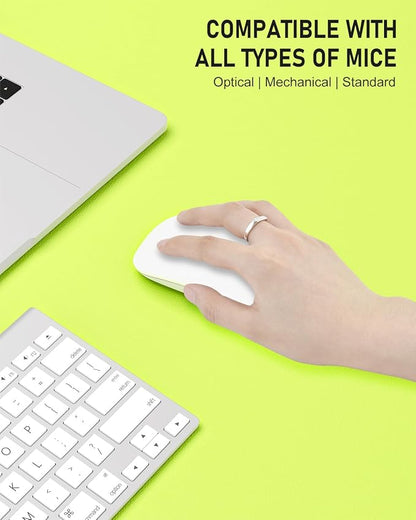 Desk Pad, 23.6" x 13.8" PU Leather Non-Slip Desk Mat Large Mouse Pad for Desktop, Waterproof Laptop Computer Writing Mat for Office, Home, Work, Gaming, Kiwi Green