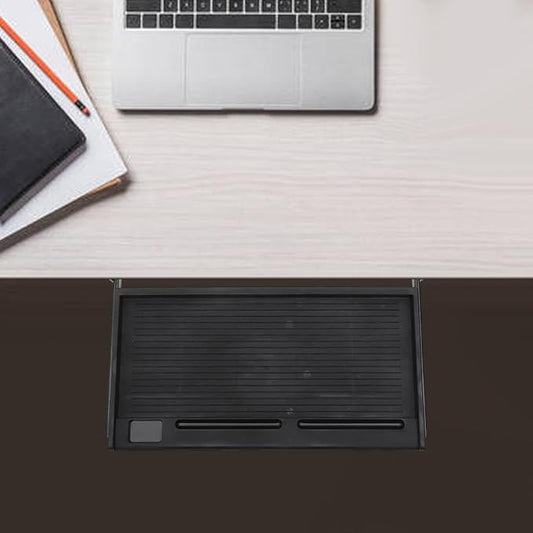 Desk Drawer Keyboard Tray Keyboard Drawer Under Desk Ergonomic Sliding Keyboard Shelf Pull Out Keyboard Tray for Office Home, Black