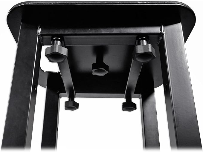 Rockville RTP82B 8 ft Adjustable Black Totem Moving Head Light Stand | Includes Scrim and Bag, 132 lbs Capacity, Steel, 35mm Speaker Adapter, Spring Lock Height Adjustment, Tool-Free Assembly